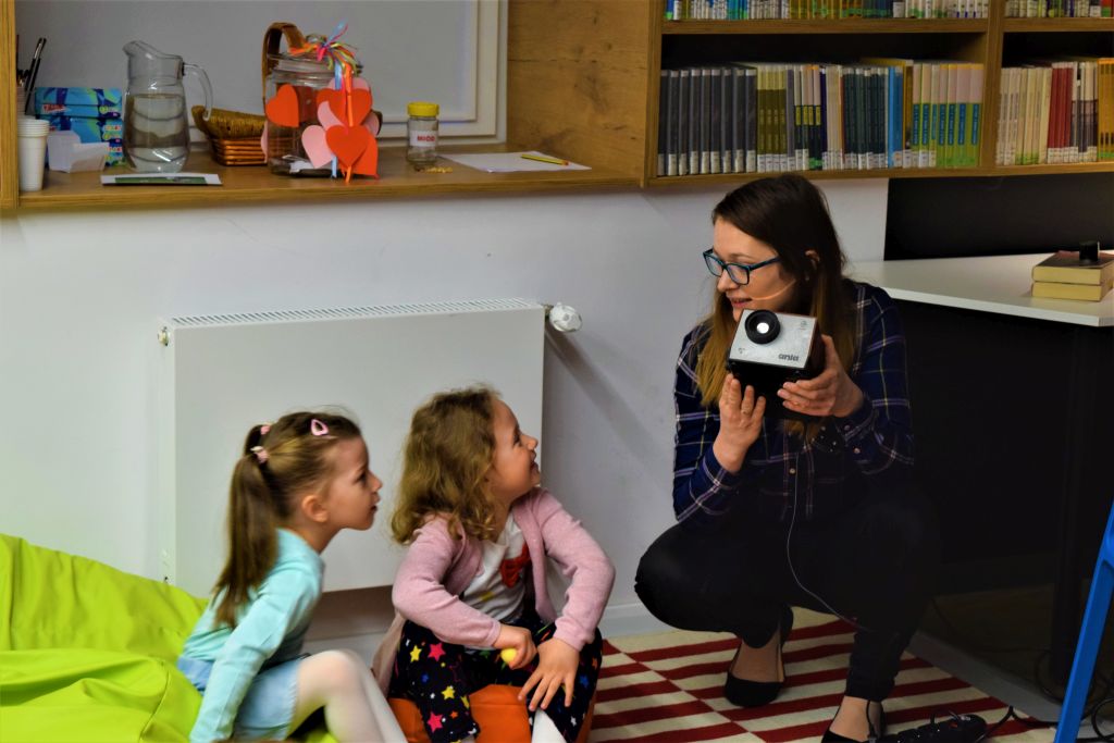 Zajęcia z projektorem Ania