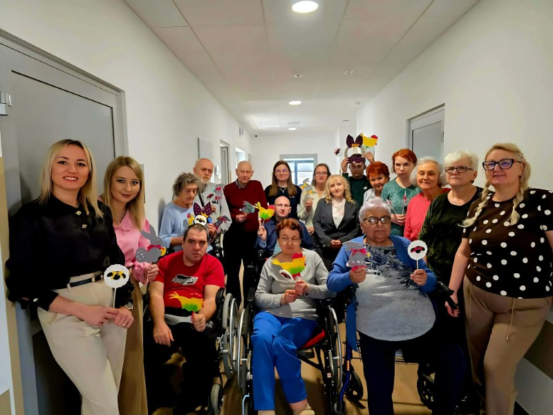 "Wielkanocne dekoracje z sercem" - warsztaty w Centrum Opiekuńczo - Mieszkalnym - relacja